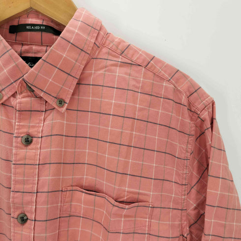 エディーバウアー Eddie Bauer ボタンダウン ロングスリーブ チェックシャツ メンズ JPN:S
