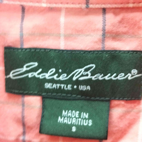 エディーバウアー Eddie Bauer ボタンダウン ロングスリーブ チェックシャツ メンズ JPN:S