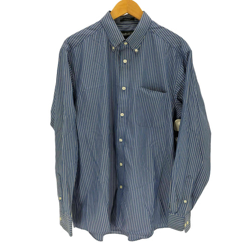 エディーバウアー Eddie Bauer ボタンダウン ロングスリーブ ストライプシャツ メンズ JPN:M