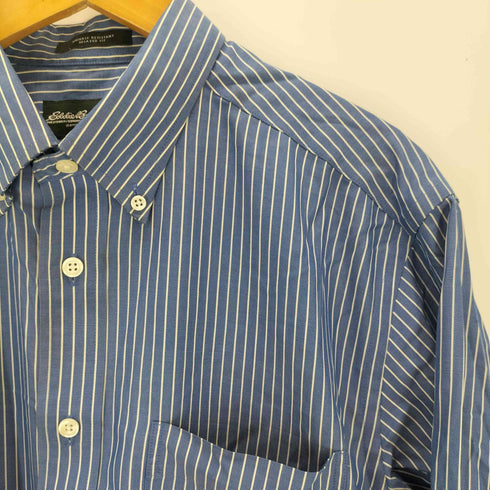 エディーバウアー Eddie Bauer ボタンダウン ロングスリーブ ストライプシャツ メンズ JPN:M