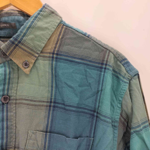 エディーバウアー Eddie Bauer ボタンダウン ロングスリーブ チェックシャツ メンズ JPN:L