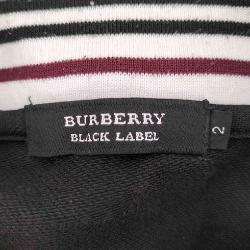 バーバリーブラックレーベル BURBERRY BLACK LABEL ロゴ刺繍 トラックジャケット メンズ JPN:2
