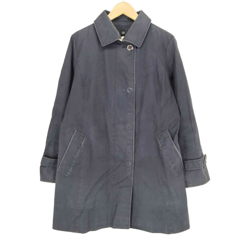 バーバリーロンドン BURBERRY LONDON ノバチェックライナー付き 比翼ステンカラーハーフコート レディース JPN:11号