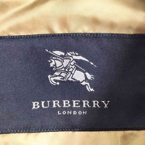 バーバリーロンドン BURBERRY LONDON ノバチェックライナー付き 比翼ステンカラーハーフコート レディース JPN:11号