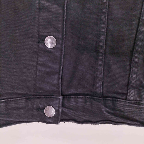 ベルシュカ BERSHKA 4TH型 デニム トラッカー ジャケット ブラック レディース import:M