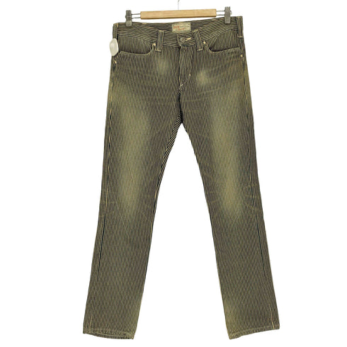 ラングラー Wrangler BEN THE RODEO TAILOR ヒッコリストライプ デニムパンツ メンズ US:30-31