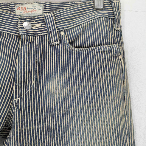 ラングラー Wrangler BEN THE RODEO TAILOR ヒッコリストライプ デニムパンツ メンズ US:30-31