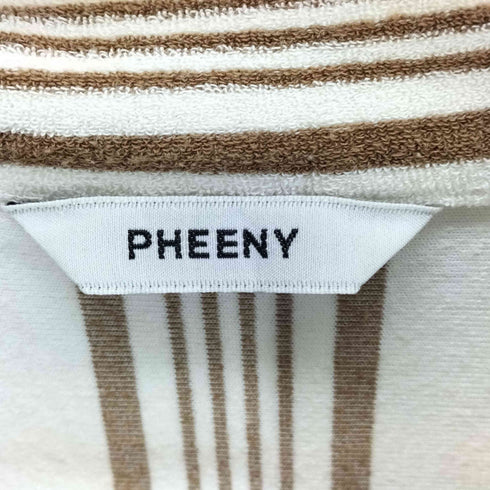 フィーニー PHEENY パイル ストライプ ボックス 開襟半袖 シャツ レディース FREE