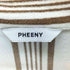 フィーニー PHEENY パイル ストライプ ボックス 開襟半袖 シャツ レディース FREE