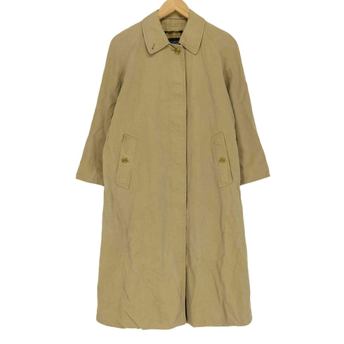 バーバリーズ BURBERRYS MARUZEN TOKYO MADE IN ENGLAND 裏地ノバチェック 比翼ステンカラーコート レディース