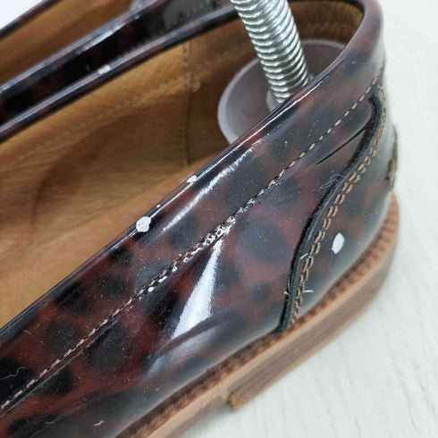 Bellini ベリーニ MADE IN ITALY エナメル レザー ホースビット ローファー レディース 36