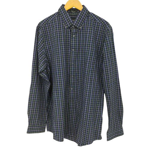エディーバウアー Eddie Bauer ボタンダウン ロングスリーブ チェックシャツ メンズ JPN:L TALL