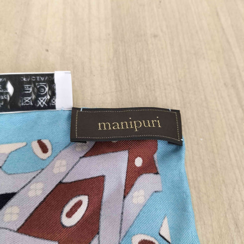 マニプリ manipuri 総柄 シルク スカーフ レディース