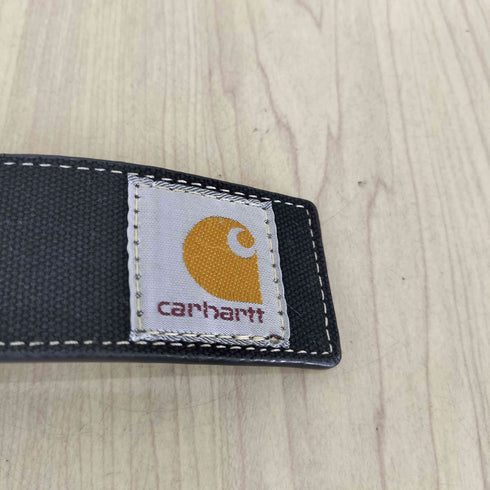 カーハートワークインプログレス Carhartt WIP genuine leather リアルレザー 本革 ロゴ刺繍 ベスト メンズ