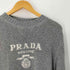プラダ PRADA ロゴ カシミヤ ウール クルーネック セーター メンズ UK:36