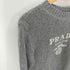 プラダ PRADA ロゴ カシミヤ ウール クルーネック セーター メンズ UK:36