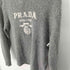 プラダ PRADA ロゴ カシミヤ ウール クルーネック セーター メンズ UK:36