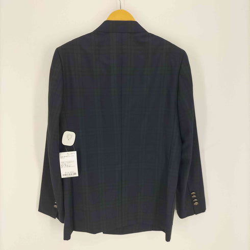 ブルックスブラザーズ BROOKS BROTHERS Blackwatch Trousers マドラスチェック ロゴボタン モヘア混 背抜き 6B ダブルブレストジャケット メンズ 38HIT