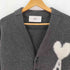 アミアレクサンドルマテュッシ AMI ALEXANDRE MATTIUSSI Ami de Cœur アルパカ混 Vネックハートロゴ カーディガン メンズ JPN:XS