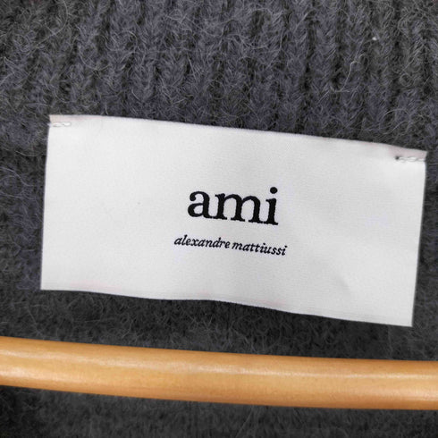 アミアレクサンドルマテュッシ AMI ALEXANDRE MATTIUSSI Ami de Cœur アルパカ混 Vネックハートロゴ カーディガン メンズ JPN:XS
