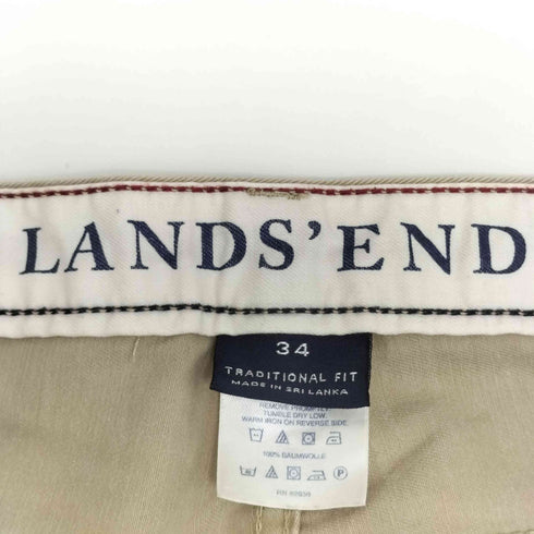 ランズエンド LANDS END TRADITONAL FIT トラディショナル フィット テーパード パンツ メンズ 34
