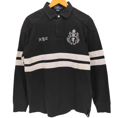 ポロバイラルフローレン Polo by RALPH LAUREN ナンバリング 3 ボーダー ラガーシャツ メンズ import:M