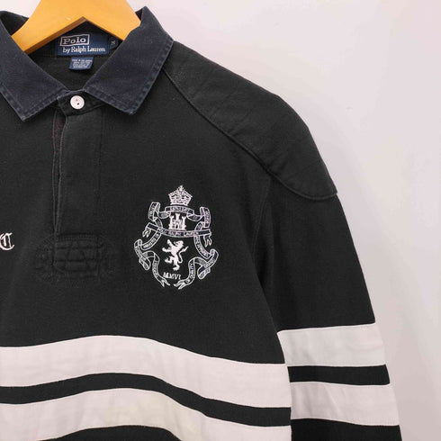 ポロバイラルフローレン Polo by RALPH LAUREN ナンバリング 3 ボーダー ラガーシャツ メンズ import:M