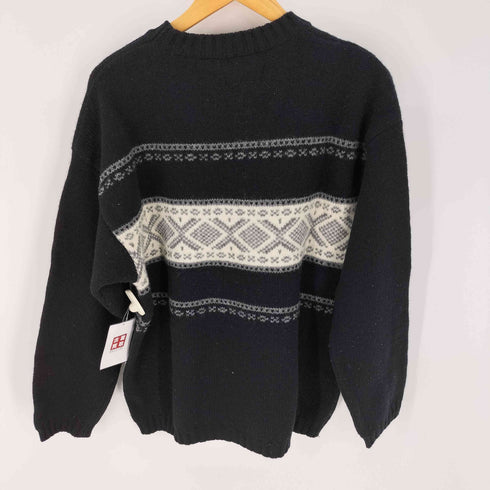 シスレー SISLEY ノルディック柄 クルーネック ニット セーター メンズ