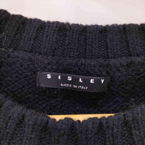 シスレー SISLEY ノルディック柄 クルーネック ニット セーター メンズ
