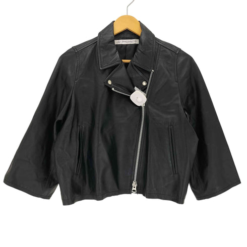 ジャーナルスタンダードラックス JOURNAL STANDARD LUXE ラムレザー クロップド丈 ダブルライダース ジャケット レディース