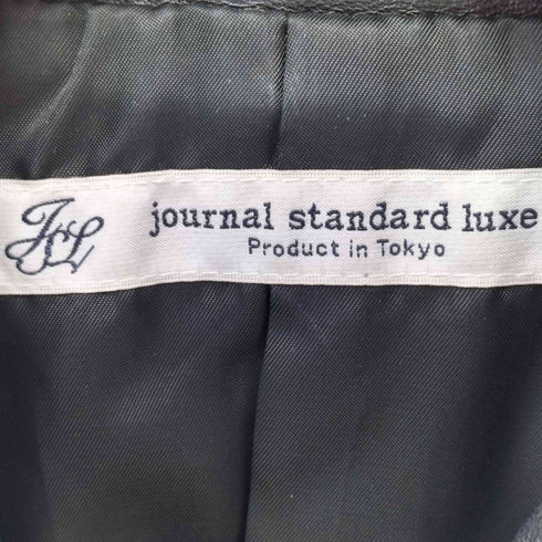 ジャーナルスタンダードラックス JOURNAL STANDARD LUXE ラムレザー クロップド丈 ダブルライダース ジャケット レディース