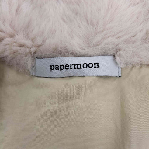 papermoon ペーパームーン ファーカラー キルティング中綿ジャケット レディース