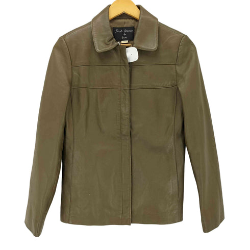 First avenue de base ラムレザー フルジップ レザージャケット レディース M-55