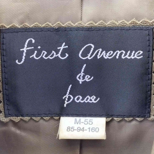 First avenue de base ラムレザー フルジップ レザージャケット レディース M-55