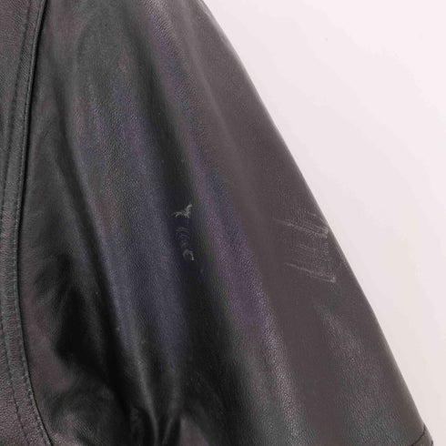 LEATHER 比翼 本革 短丈 レザージャケット メンズ