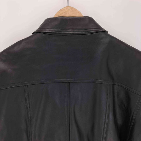 LEATHER 比翼 本革 短丈 レザージャケット メンズ