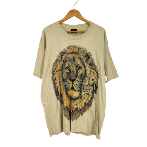 COOYAH クーヤ USA製 ライオンプリント半袖Tシャツ メンズ import:XL