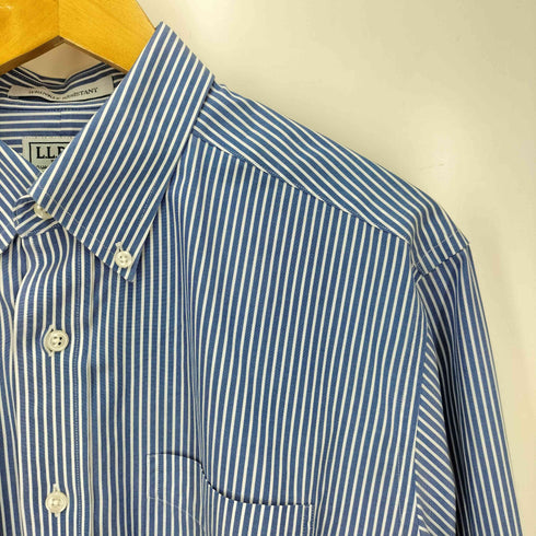 エルエルビーン L.L.Bean WRINKLE RESISTANT ストライプ ボタンダウンシャツ メンズ 15-1/2-34