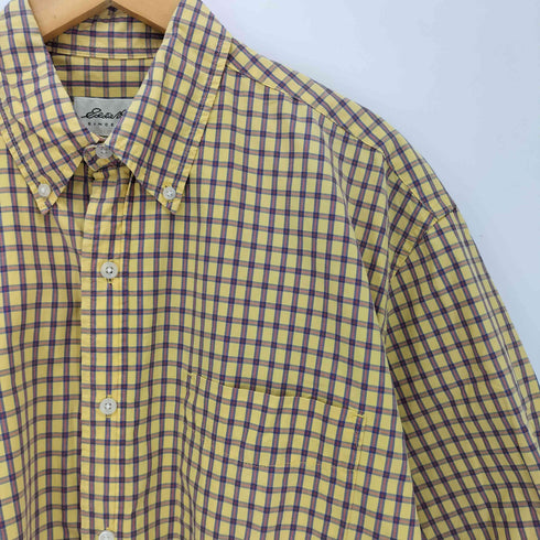 エディーバウアー Eddie Bauer 90s 白タグ 格子柄 S/S BDシャツ メンズ JPN:M