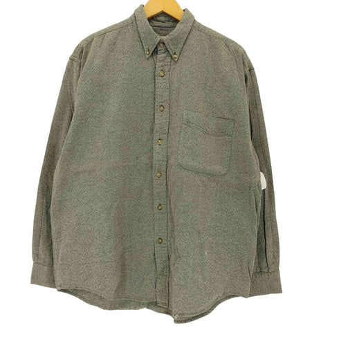 エディーバウアー Eddie Bauer 90s 白タグ メランジュ調 S/S BDシャツ メンズ JPN:M