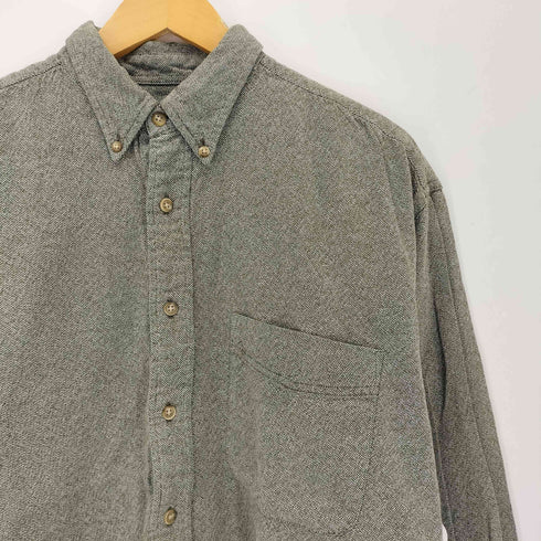 エディーバウアー Eddie Bauer 90s 白タグ メランジュ調 S/S BDシャツ メンズ JPN:M