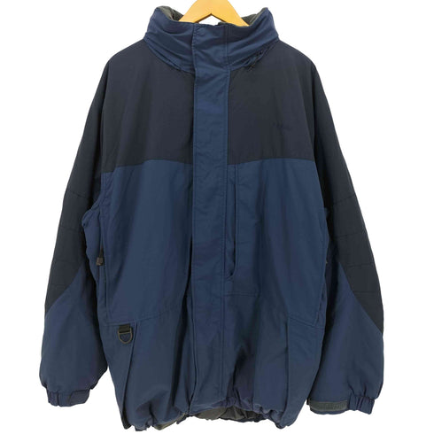 エルエルビーン L.L.Bean 90-00S OUTDOORS ロゴ刺繍 中綿 フーデット ダブルジップ マウンテンジャケット メンズ import:XL