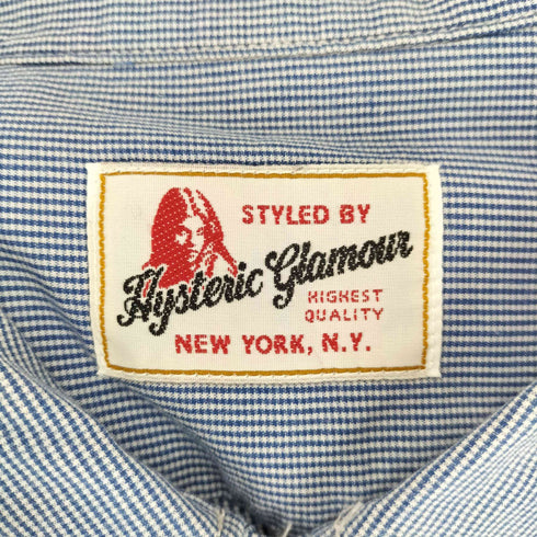ヒステリックグラマー HYSTERIC GLAMOUR ミジン ストライプ シャツ レディース FREE