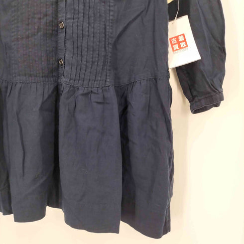 バーバリーロンドン BURBERRY LONDON ピンタック 長袖 シャツ チュニック ワンピース レディース 38
