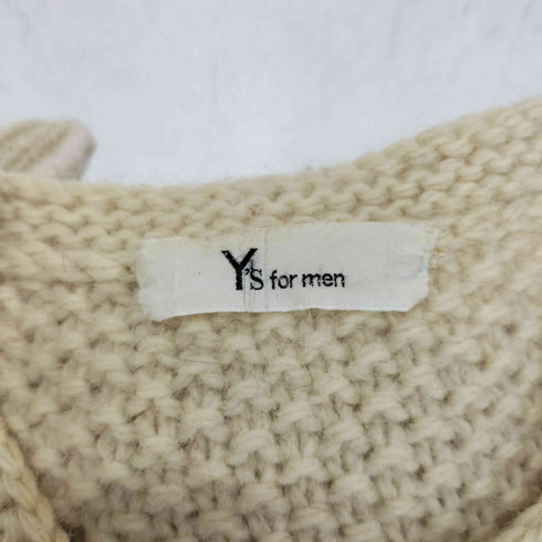 ワイズフォーメン Ys for men ウール 編地切替 ローゲージ ニット セーター メンズ
