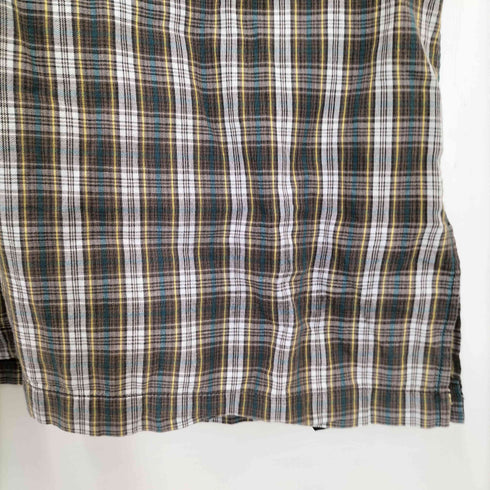 ダブルアールエルラルフローレン RRL RALPH LAUREN 90S 三つ星タグ チェック オープンカラー シャツ メンズ import:L
