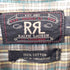 ダブルアールエルラルフローレン RRL RALPH LAUREN 90S 三つ星タグ チェック オープンカラー シャツ メンズ import:L