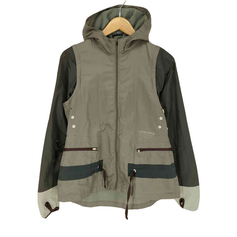 ナイキアンダーカバーギャクソウ NIKE UNDERCOVER GYAKUSOU 2012AW Removal Sleeve Zipup Jacket GR DGR リムーバブル スリーブ ジップアップ ジャケット ジーアール ディージーアール レディース JPN:M