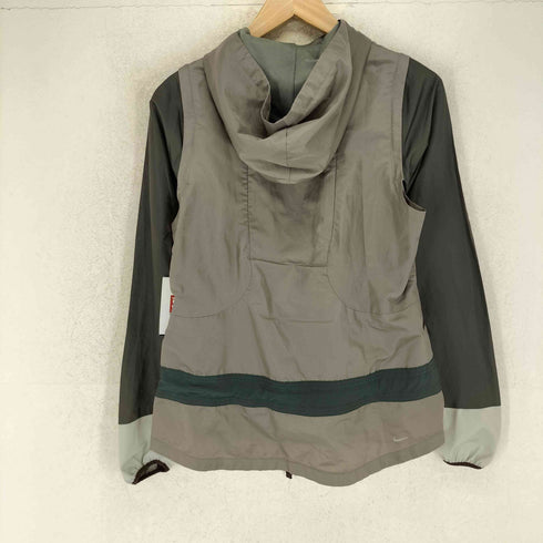 ナイキアンダーカバーギャクソウ NIKE UNDERCOVER GYAKUSOU 2012AW Removal Sleeve Zipup Jacket GR DGR リムーバブル スリーブ ジップアップ ジャケット ジーアール ディージーアール レディース JPN:M