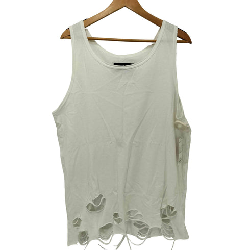 GRANCY グランシー ダメージ デザイン コットン ノースリーブ Tシャツ メンズ JPN:M